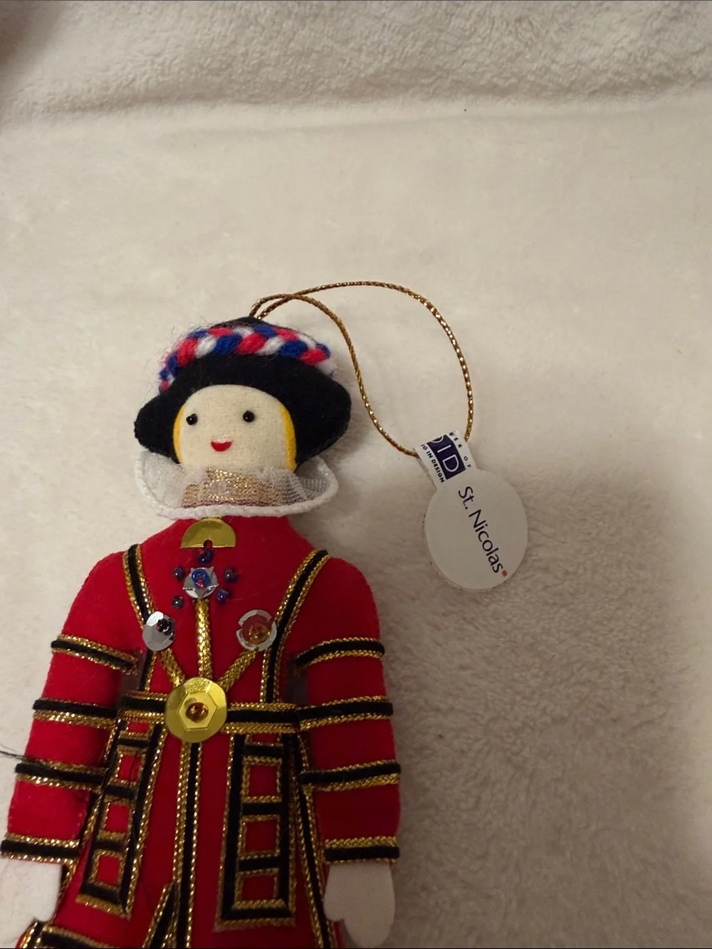 St Nicolas British soldier Beefeater ornament